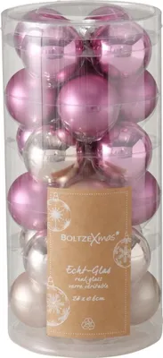 Produktbild von Boltze Gruppe Weihnachtskugel 24 tlg. mehrfarbig