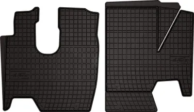 Immagine prodotto di Tappetini auto in gomma adatto per Mercedes Atego 2 (2005-2013, camion) neri, set 2 pz, con fissaggi