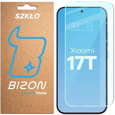 Produktbild von Gehärtetes Glas für Xiaomi 17T, Bizon Glass Clear