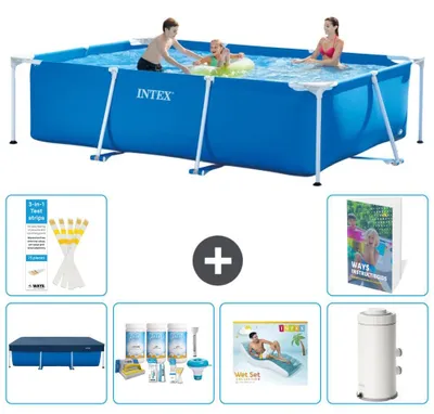 Immagine prodotto di Piscina fuori terra rettangolare - 300x200x75 cm - composta da 5 elementi - modello S161