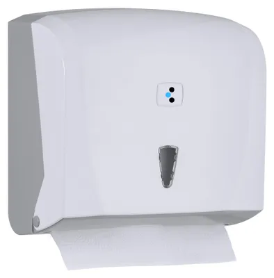 Produktbild von deClean HS041 Papierhandtuchspender gefaltet ZZ/V weiß