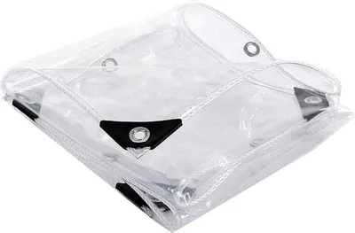 Produktbild von Wasserdichte Klare PVC Plane Tarps Pflanzenschutz Regen-Vorhänge Abdeckplane,3.0mX1.8m Schutzplane Für Gartenmöbel, Kältebeständig, Regenfest, Frostschutzmittel
