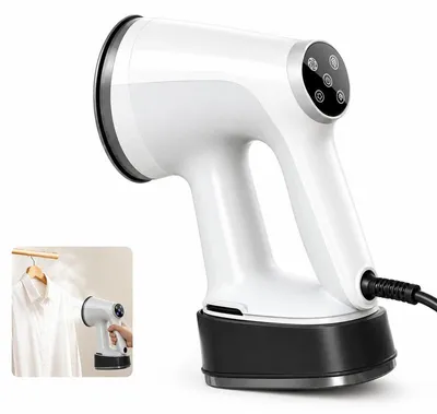 Produktbild von Handdampfglätter 2-in-1 1200W 400ml – Saugfunktion, 15s Aufheizung, Keramik | Dampfbürste & Bügeleisen für Reise