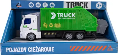 Image de Askato - Camion-poubelle en métal, jouet en forme de camion pour les enfants de 3 ans