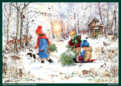 Produktbild von Adventskalender A4 "Schneefreuden im Wald"