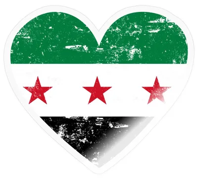 Produktbild von Spreadshirt Syrien Flagge in Herz Flaggenherz Sticker Aufkleber, 10 x 10 cm, Transparent glänzend
