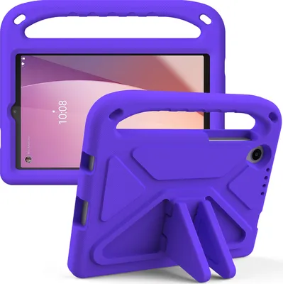 Obrázek produktu pro Ochranné pouzdro pro Lenovo Tab M8 4th Gen 8" 2023 TB-300FU/300XU, lehké dětské pouzdro z EVA s držadlem a stojánkem Fialová