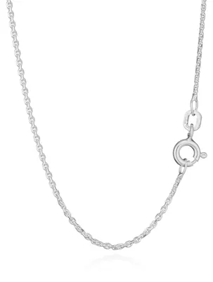 Obrázok produktu pre 60 cm diamantovaný retiazkový náhrdelník zo striebra 925, šírka 1,30 mm