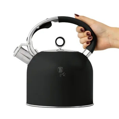 Zdjęcie produktu dla Czajnik tradycyjny 3L BerlingerHaus BH-8916 Matte Black Collection