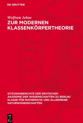 Produktbild von Zur modernen Klassenkörpertheorie