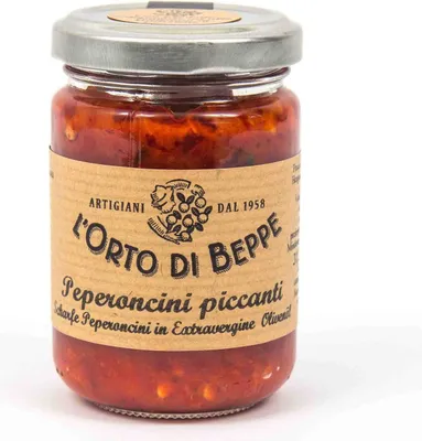 Immagine prodotto di Scharfe Chili (Peperoncini piccanti) 156 ml. - L'Orto di Beppe