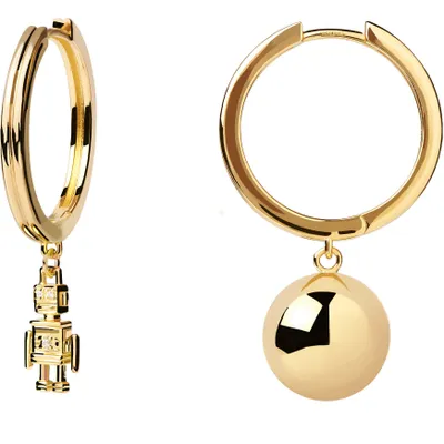 Produktbild von PDPAOLA Ohrringe SPACE AGE Sterlingsilber gold