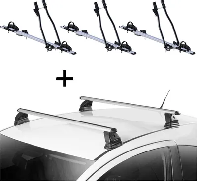 Produktbild von 3x Fahrradträger SAGITTAR + Dachträger VDP EVO ALU kompatibel mit für Peugeot 3008 5 Türer 2009-2016