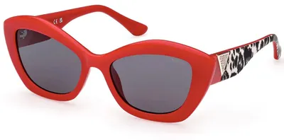 Produktbild von Damen Sonnenbrille Rot - Stilvoller Look mit Kontrastdetails