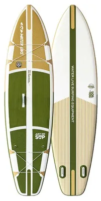 Produktbild von Oasis aufblasbares SUP Board - Stand Up Paddle Board - 318x81x15 cm - 300 L Volumen - bis 100 kg - mit Pumpe und Rucksack - Einzellu Luftkammer