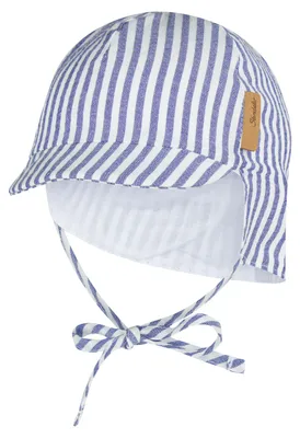 Image de Casquette Sterntaler à visière avec protection de nuque, rayée
