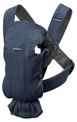 Produktbild von BabyBjörn Babytrage Mini, 3D-Netzstoff, Marineblau