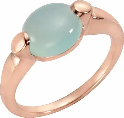 Produktbild von Jamelli Ring 925/- Sterling Silber rot 052 (16,6) Chalcedon blau 300270106J