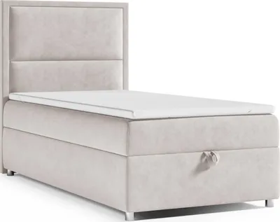 Produktbild von Best for Home Boxspringbett mit Bettkasten Trinity K11-SINGLE 80x200 Bonellfederkern inkl. Topper - Creme
