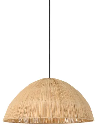 Obrázok produktu pre BELIANI Zavesená lampa z prírodnej slamy v štýle boho s pleteným tienidlom