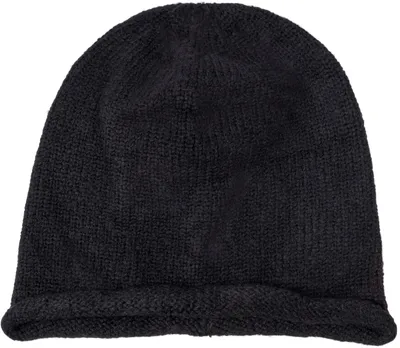 Produktbild von styleBREAKER Uni Oversize Strick Beanie Mütze Rollrand Uni, Schwarz