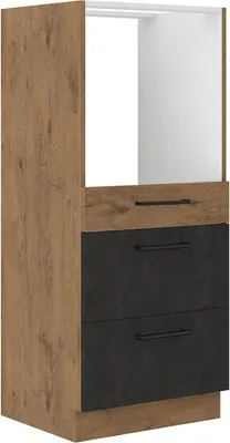 Obrázek produktu pro Skříňka se šuplíky na vestavnou troubu VANYA - šířka 60 cm, matera / dub lancelot