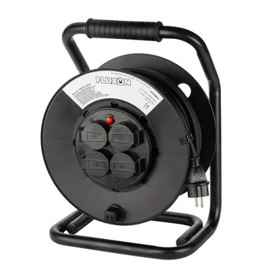 Zdjęcie produktu dla Bęben kablowy 30m, 3G, 1,5mm², IP44, kabel przedłużający do użytku zewnętrznego, kabel zasilający, budowa