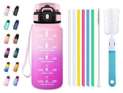 Produktbild von JAPORIA 500ml Auslaufsichere Trinkflasche Kohlensäurefest Sportflasche mit