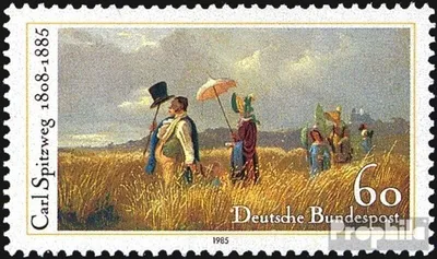 Produktbild von Briefmarken BRD (BR.Deutschland) 1985 Mi 1258 (kompl.Ausgabe) postfrisch 100.Todestag von Spitzweg
