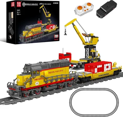 Produktbild von Mould King Konstruktionsspielsteine 12027 Ferngesteuerter Zug Eisenbahn Moc Klemmbausteine 1170 Teile