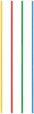 Produktbild von Extra lange bunte Trinkhalme aus Papier, 250 Stück, Ø8mm, 80cm