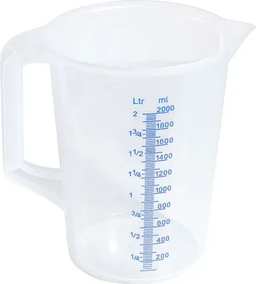 Produktbild von Messbecher, Kunststoff, 0,25-5,0 Liter wählbar, verschiedene Maße : 2 l Variante: 2 l