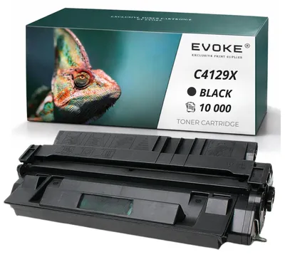 Obrázok produktu pre Tonery Evoke kompatibilné s tlačiarňami HP C4129X C4129X, čierne, výtlačnosť 10 000 strán, kompatibilné s modelmi 5000DN a 5100DN