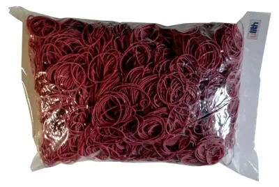 Produktbild von 1kg Gummibänder Gummiringe rot Breite=1mm Ø=70mm