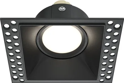 Produktbild von Maytoni Einbaustrahler Quadrat Schwarz Aluminium GU10 50W Dimmbar IP20