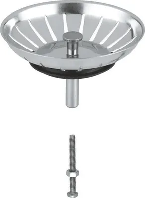 Produktbild von Spülbecken Siebkorbventil GROHE, Edelstahl, Gitterablauf, Innenbereich