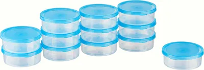 Produktbild von MiraHome Gefrierdosen Sets Transparent Blau – Vorratsdosen mit Deckel Luftdicht zur Aufbewahrung & Organisation für Lebensmittel – Austrian Quality