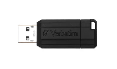 Obrázok produktu pre Verbatim PinStripe 64 GB, 64 GB, USB 2.0, Drehring, 9,22 mm, 21 mm, 54 mm