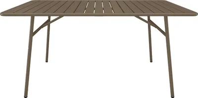 Produktbild von Gartentisch, Länge 160 cm, aus Metall – Taupe – MIRMANDE von MYLIA