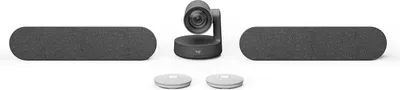 Produktbild von Logitech Rally Plus, Gruppen-Videokonferenzsystem, 4K Ultra HD, 60 fps, 90°, 15x, Graphit