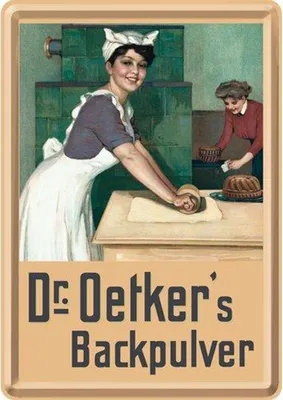 Produktbild von Nostalgic-Art - Blechpostkarte - Traditionsmarken - Dr. Oetker - Bäckerin