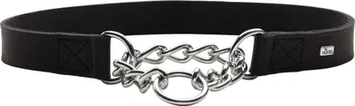 Produktbild von Hunter Halsband mit Kette Aalborg schwarz, Größe:M-L, Farbe:schwarz