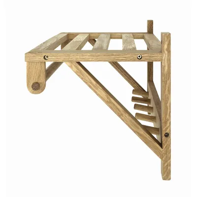 Produktbild von Haku Wandgarderobe aus Massivholz Eiche geölt