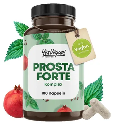 Produktbild von Prosta Forte Sägepalme Kürbiskern Männer Komplex (180 Kapseln) - Brennnesselwurzel Saw Palmetto