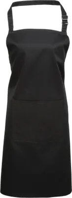 Immagine prodotto di Premier Workwear PR154 | Colours Grembiule con tasca - 72 x 86 cm - Lavabile fino a 60 - Colore: Nero - Dimensioni: 72 x 86 cm