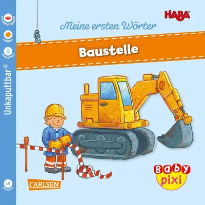 Obrázek produktu pro Baby Pixi (unkaputtbar) 101: HABA Meine ersten Wörter: Baustelle: Ein Baby-Buch ab 9 Monaten (101)