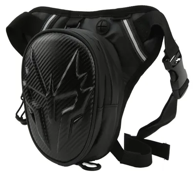 Obrázek produktu pro Motocyklová taška na nohu PVC matná kapsa na nohu Multifunkční tašky na stehno pro outdoorové aktivity z uhlíkových vláken