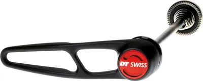 Image de DT Swiss HWQASM00S2932S Dispositif de serrage rapide pour roue avant RWS MTB/Road, acier, 5/100 mm, levier en aluminium, noir/rouge