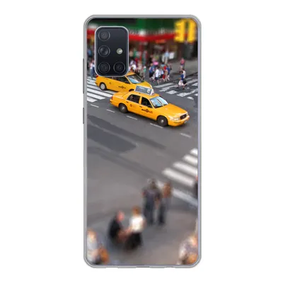 Produktbild von MuchoWow® Handyhülle Schutzhülle Hülle für Samsung Galaxy A71 New York - Amerika - Taxi Silikon Softcase Handy Hülle - Kartenbesitzer