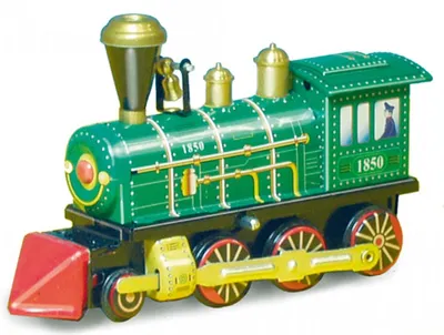 Image de Locomotive en jouet en métal, modèle 1850